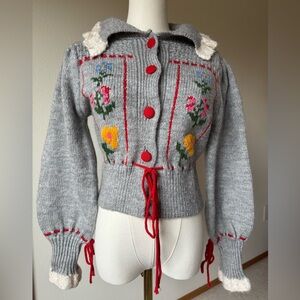 Charming Zara Cardigan Sweater Holidays S Small 🤶🏻⛷️🎿⛸️